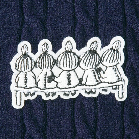 レディース　ケーブルニットカーディガン（ムーミン）