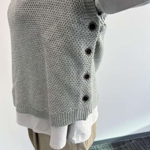 レディース　ニットベスト　（Mushroom)