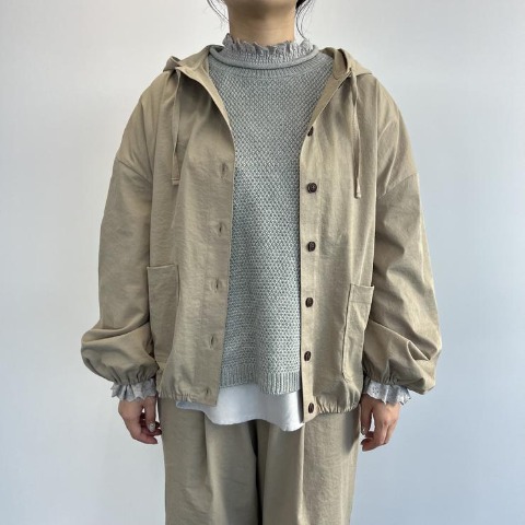 レディース　ニットベスト　（Mushroom)