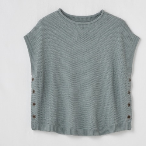 レディース　ニットベスト　（Mushroom)