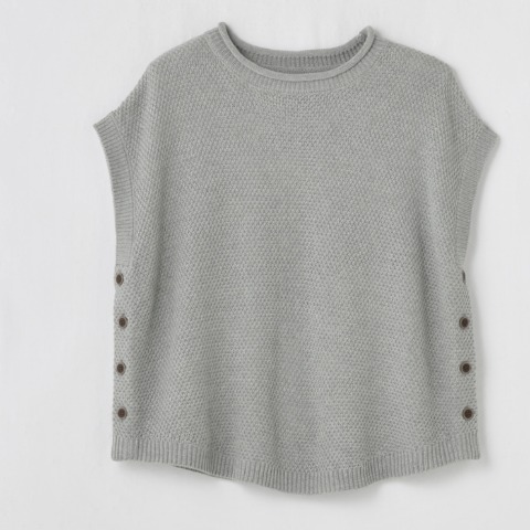 レディース　ニットベスト　（Mushroom)