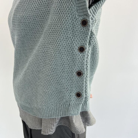 レディース　ニットベスト　（Mushroom)