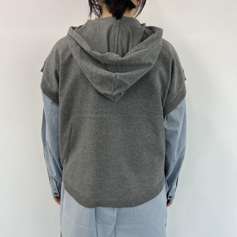 レディース　ニットベスト（Mushroom)