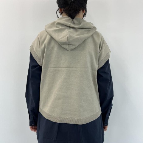 レディース　ニットベスト（Mushroom)