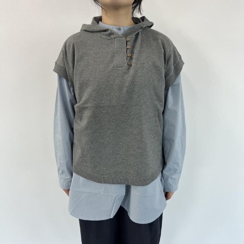 レディース　ニットベスト（Mushroom)