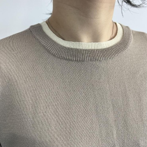 レディース　前後2WAYニットカーディガン（Mushroom）