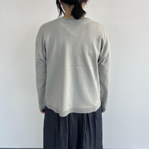 レディース　前後2WAYニットカーディガン（Mushroom）