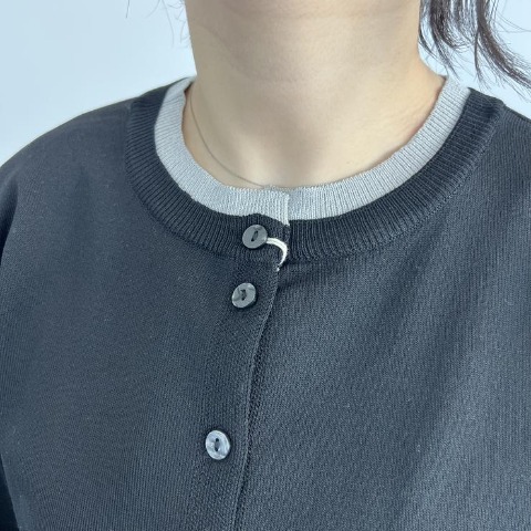 レディース　前後2WAYニットカーディガン（Mushroom）