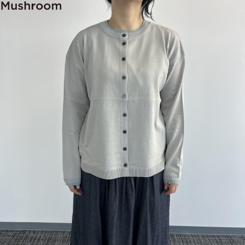 レディース　前後2WAYニットカーディガン（Mushroom）