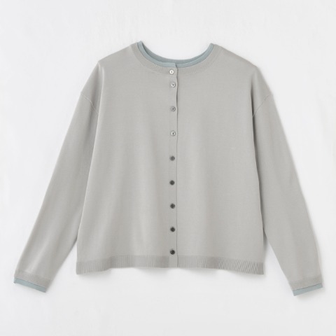 レディース　前後2WAYニットカーディガン（Mushroom）