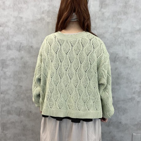 レディース　ニットカーディガン（まきみさき×Mushroom）