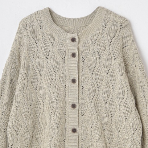 レディース　ニットカーディガン（まきみさき×Mushroom）