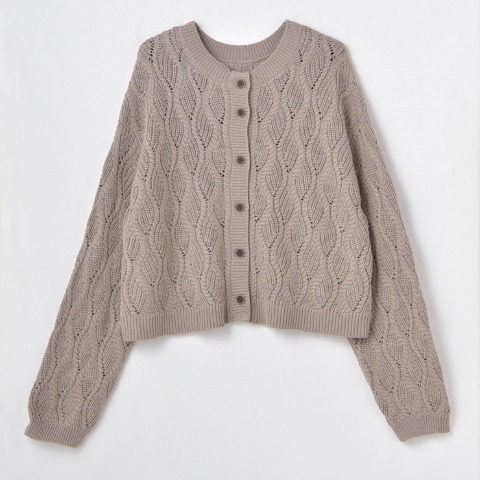 レディース　ニットカーディガン（まきみさき×Mushroom）