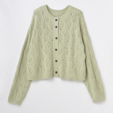 レディース　ニットカーディガン（まきみさき×Mushroom）