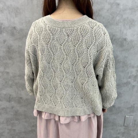 レディース　ニットカーディガン（まきみさき×Mushroom）