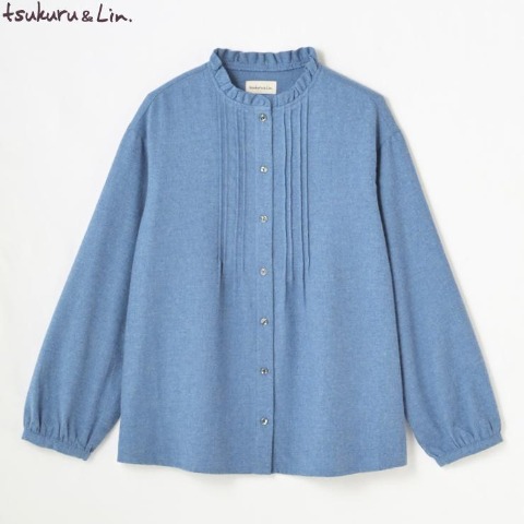 レディース　フリルブラウス（tsukuru＆Lin.）