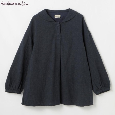 レディース　セーラー襟ブラウス（tsukuru＆Lin.）