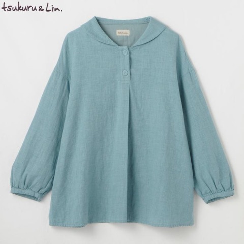 レディース　セーラー襟ブラウス（tsukuru＆Lin.）