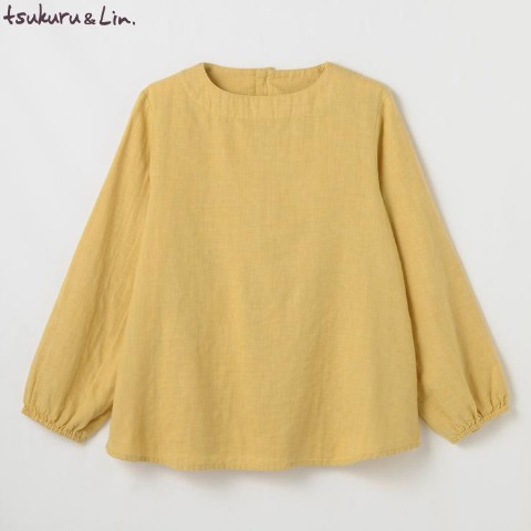 レディース　クルーネックブラウス（tsukuru＆Lin.）