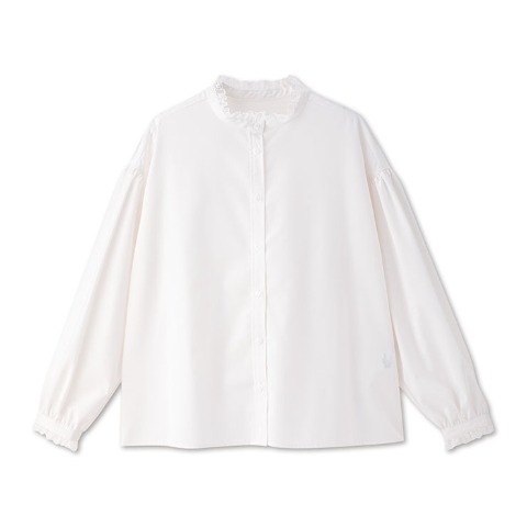 レディース　襟レースブラウス