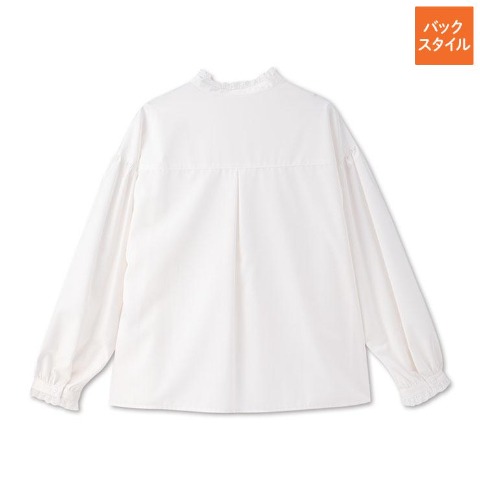 レディース　襟レースブラウス