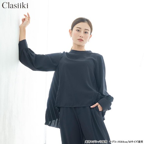 レディース　バックプリーツブラウス(Clasiiki)