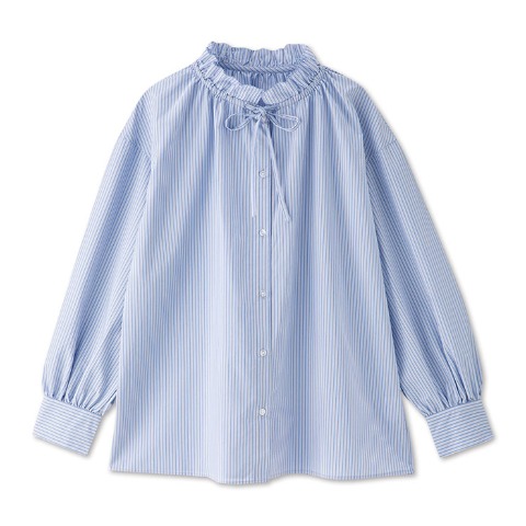 レディース　襟フリルシャツ（Clasiiki）