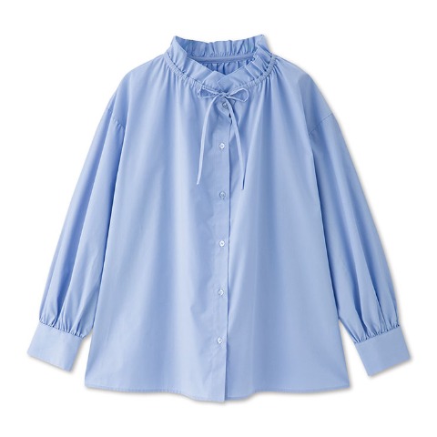 レディース　襟フリルシャツ（Clasiiki）
