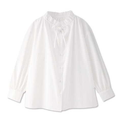 レディース　襟フリルシャツ（Clasiiki）