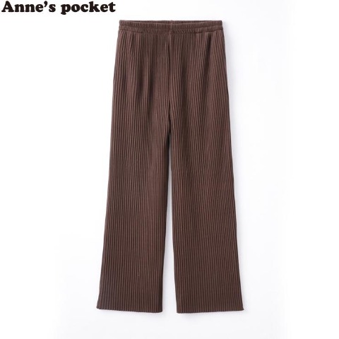 レディース　リブプリーツイージーパンツ（Anne’s pocket）