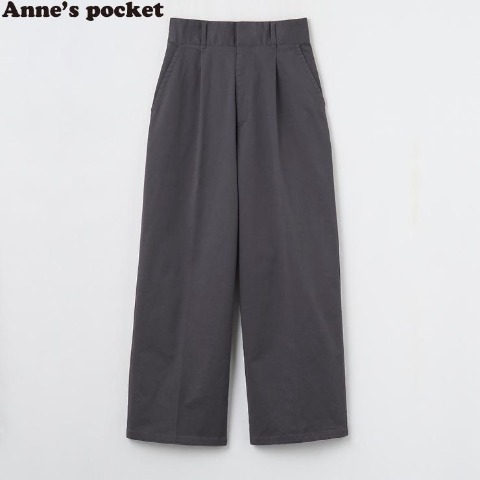 レディース   タックワイドパンツ(Anne's Pocket)