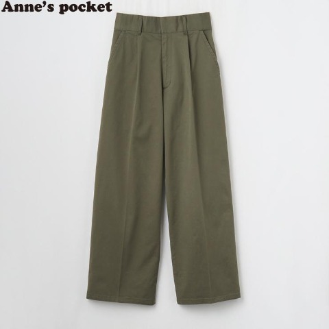 レディース   タックワイドパンツ(Anne's Pocket)