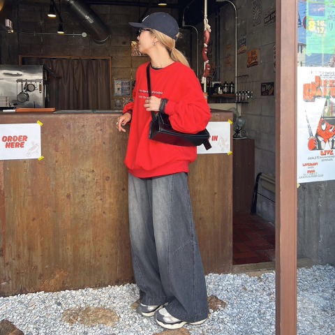 レディース　デニムコクーンパンツ（IKUMI）