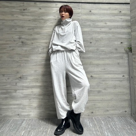 レディース　裾ドロストスウェットパンツ（忍舞）