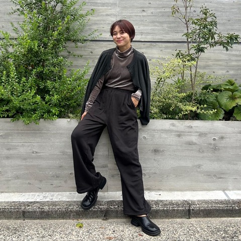 レディース　裾ドロストスウェットパンツ（忍舞）