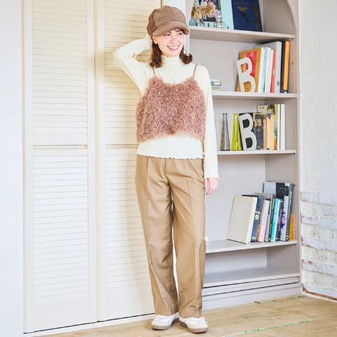 レディース　タックワイドパンツ　(Anne's Pocket)