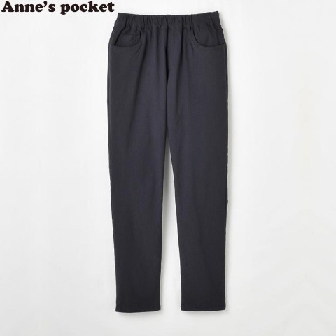 レディース　着ままストレッチ裏起毛パンツ(Anne's Pocket)