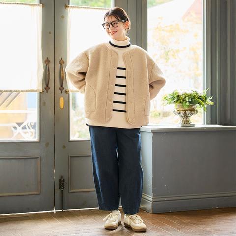 レディース　裏起毛デニムコクーンパンツ（Anne’s pocket）