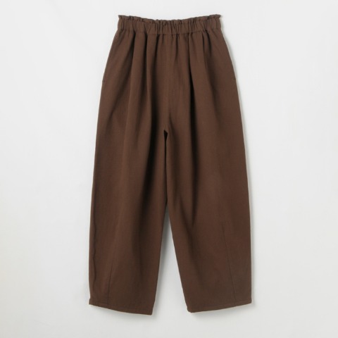 レディース　フリルウエストタックゆるりパンツ(tsukuru&Lin.)