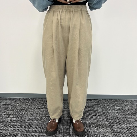 レディース　ヘリンボーン柄パンツ（Mushroom）