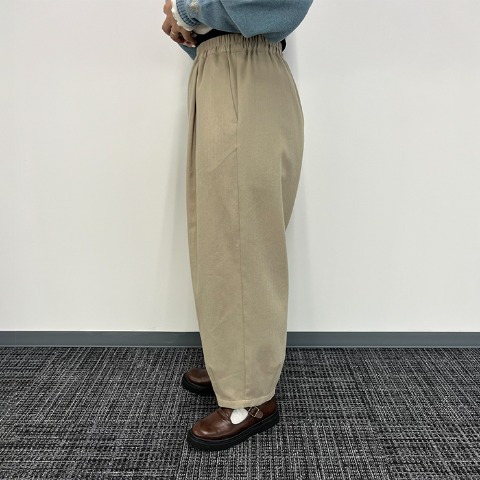 レディース　ヘリンボーン柄パンツ（Mushroom）