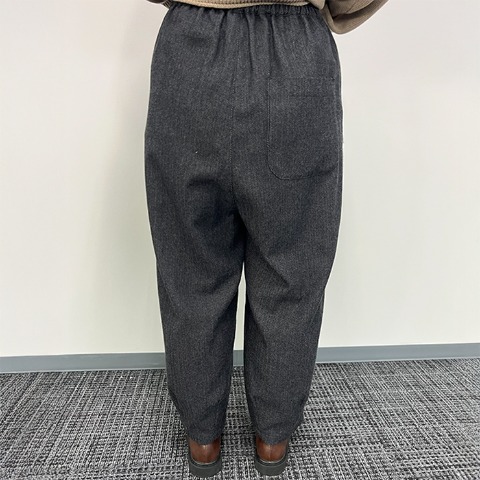 レディース　ヘリンボーン柄パンツ（Mushroom）