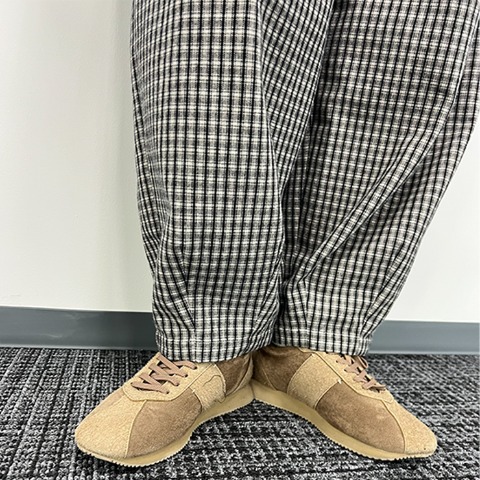 レディース　チェック柄パンツ（Mushroom）