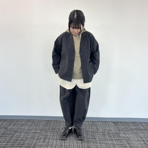 レディース　裾タックパンツ（Mushroom）