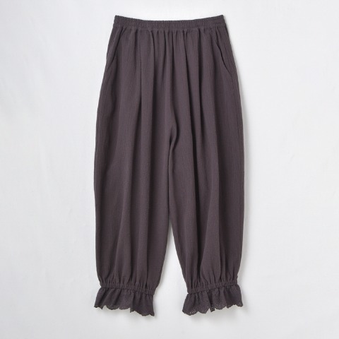 レディース　裾レースペチパンツ（まきみさき×Mushroom）