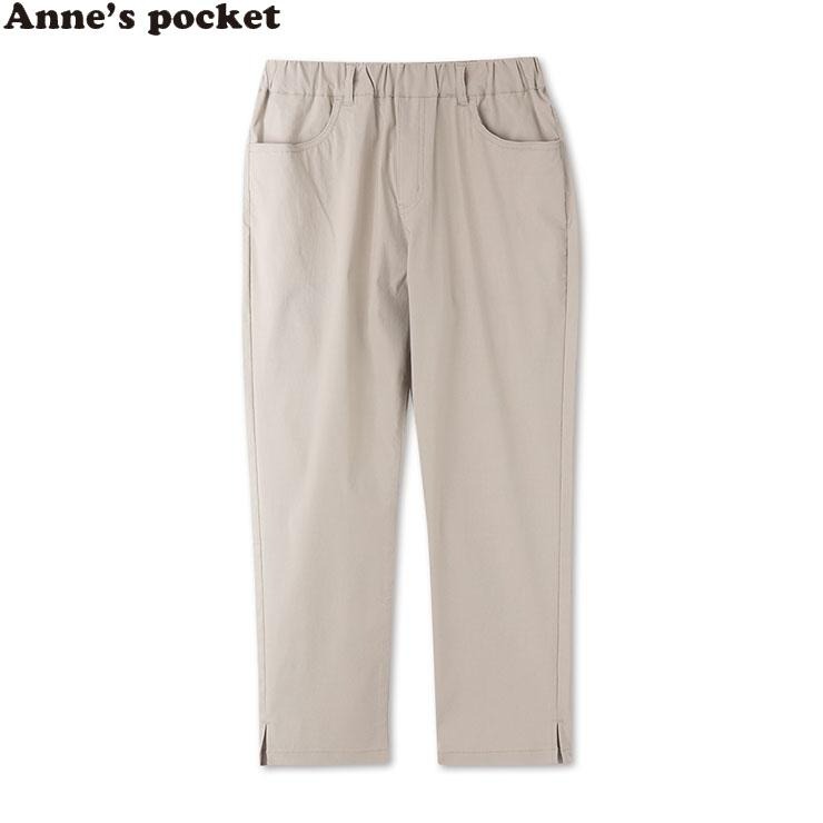 レディース 着ままストレッチサブリナパンツ (Anne's Pocket