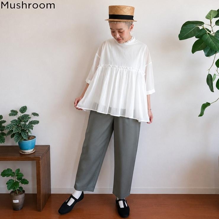 レディース コクーンパンツ（Mushroom×西岡優花) | シャンブル