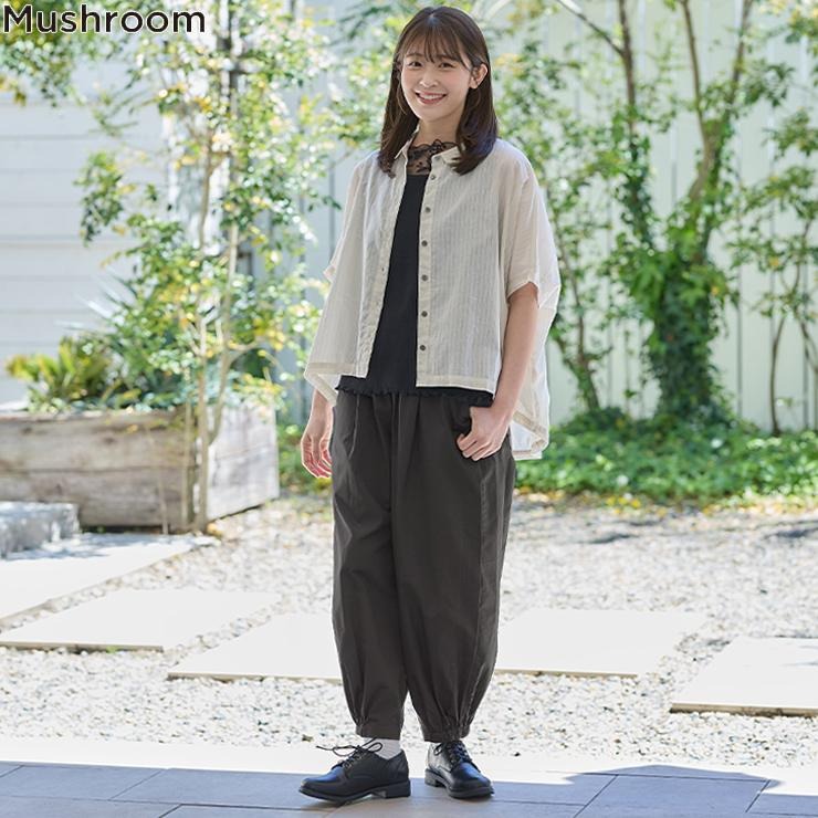 アジャスタブルパンツパンツ　定価18700円　M レディース 裾タックパンツ （Mushroom） | シャンブル | しまむらパーク
