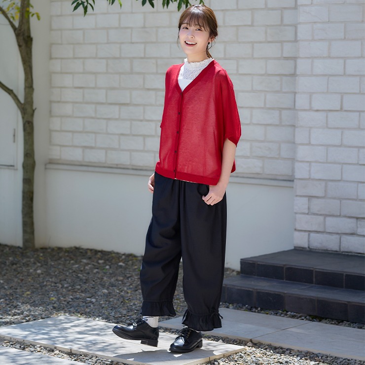 1% shuhei ogawa フリルパンツ レディース 裾フリルパンツ （Mushroom） | シャンブル | しまむらパーク