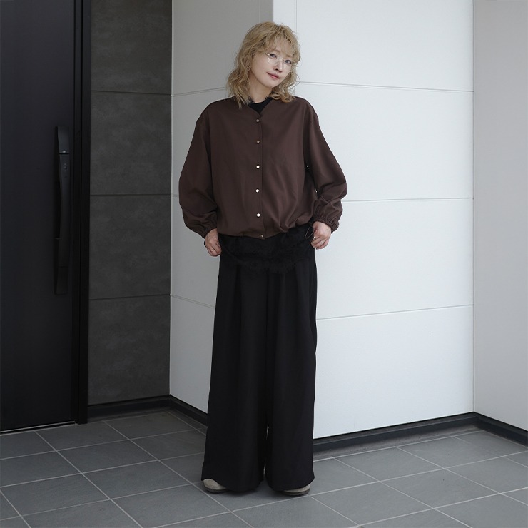 レディース ハイウエストワイドパンツ(YUKI) | シャンブル | しまむら